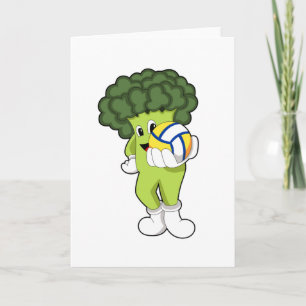 Carte Brocoli aux sports de volleyball