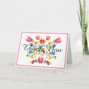 Carte Broderie florale sur mesure
