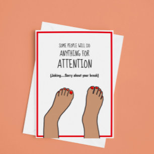 Carte Broken Ankle Funny