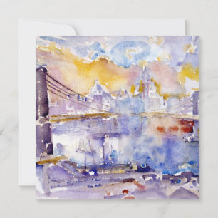 Carte Brooklyn Bridge (New York) (par John Marin)