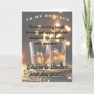 Carte Brother Birthday Card, 5 x 7 pliables