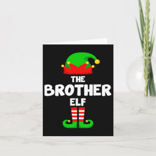 Carte Brother Elf drôle Noël Correspondant famille Pa