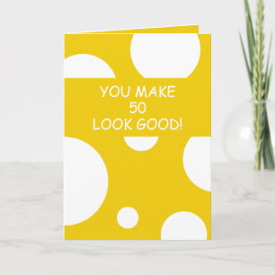 Carte Brother Joke Jaune Personnalisé Bro 50e Anniversai
