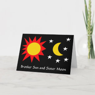 Carte BROTHER SUN and SISTER MOON