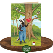 Brouillard de coeur peint mignon et oiseaux Je t'a