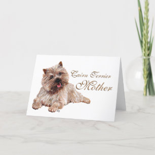 Carte Brown Cairn Terrier Fête des mères