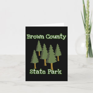 Carte Brown County State Park Indiana Forest Woods Campi
