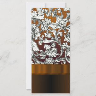Carte Brown damas motif floral