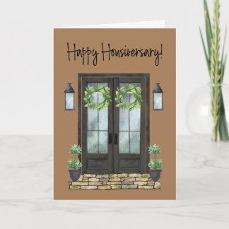 Carte Brown Housiversary Fête de la maison Anniversaire