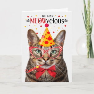 Carte Brown Tabby Cat MEOWvelous Anniversaire