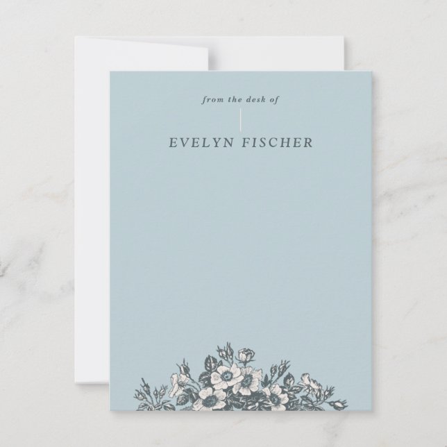 Carte Bruant floral aigu (Devant)