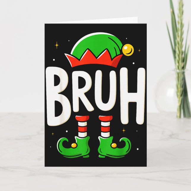 Carte Bruh Christmas Elf Pajamas For Mens Kids Teen Boys (Devant)