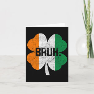 Carte Bruh Mème Citation Drôle Frère Salutation Garçons 