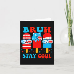 Carte Bruh Séjour Cool 4 Juillet Popsicle Boys Hommes Us