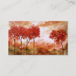 Carte brûlante d'art de carte de visite de profil