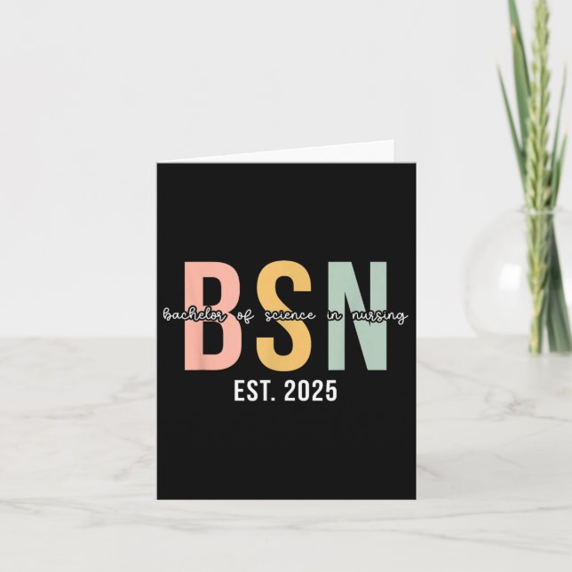Carte Bsn Est. 2025 Baccalauréat En Sciences Infirmières (Devant)