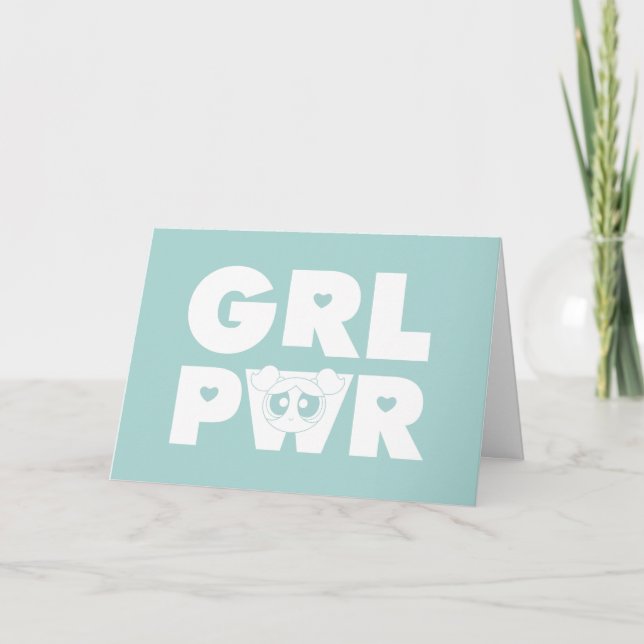 Carte Bubbles : Girl Power (Devant)