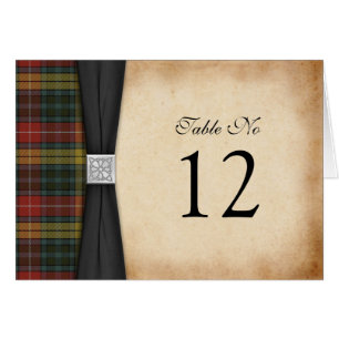 Carte Buchanan Patiné Tartan Mariage