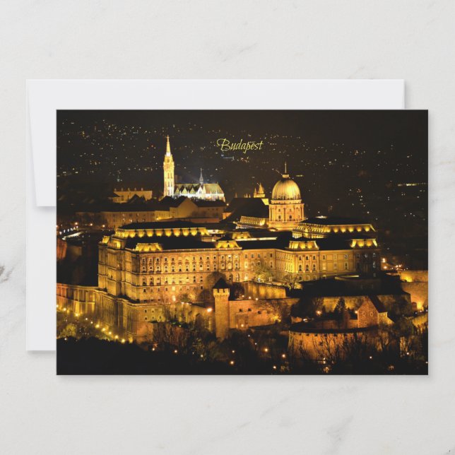 Carte Budapest at Night (Devant)
