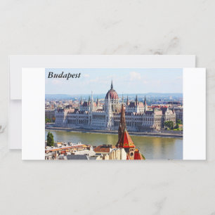 Carte Budapest, le bâtiment du Parlement, Budapest