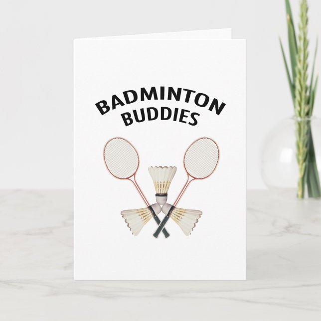 Carte Buddies de Badminton (Devant)