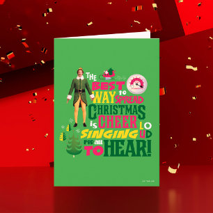 Carte Buddy l'Elf Citation graphique de Noël