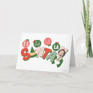 Carte Buddy l'Elfe   Fa La La La Père Noël