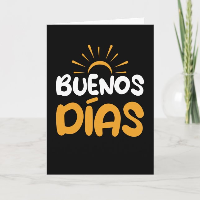 Carte Buenos Dias Espagne Bonjour (Devant)