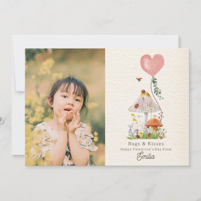 Carte Bugs & Baisers Ladybugs Classroom Valentine (Devant)