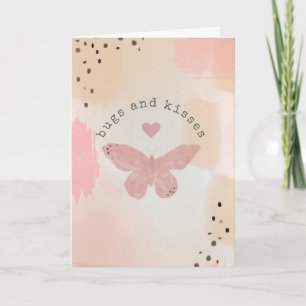 Carte Bugs & Baisers Saint-Valentin Papillon