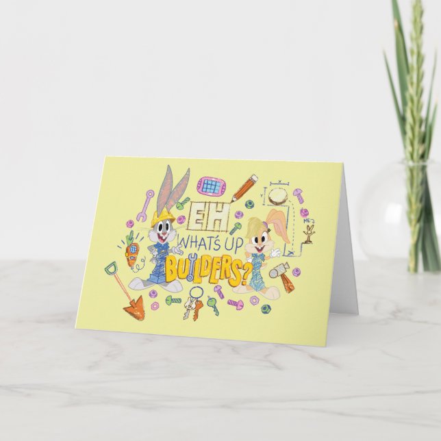 Carte BUGS BUNNY BUILDERS™| Eh, What's Up Builders? (Devant)