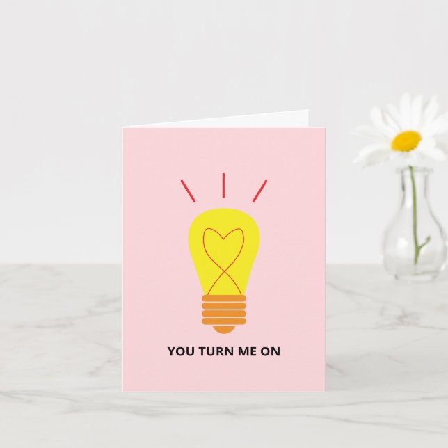 Carte Bulbe Coeur Romantique Vous Me Transformez En Amou (Petite plante)