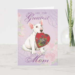 Carte Bull Terrier Heart Maman