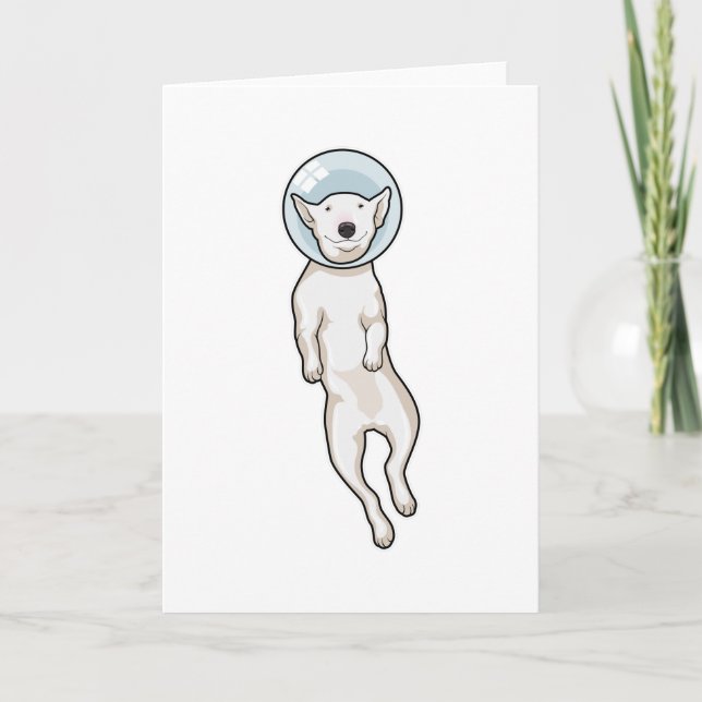 Carte Bull Terrier Space (Devant)