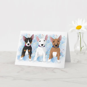 Carte Bull Terrier Trio