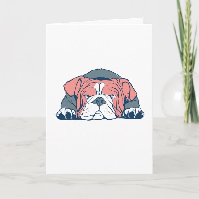 Carte bulldog anglais (Devant)