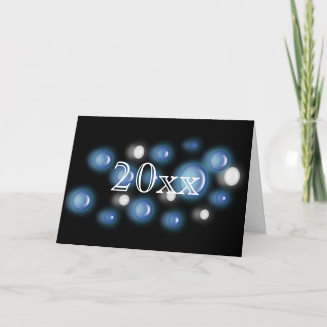 Carte – Bulles de Nouvel An (Devant)