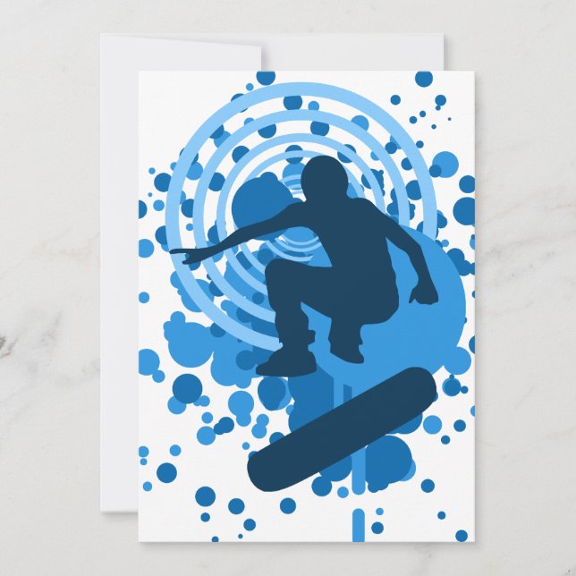 Carte bulles hi-fi skateboard (Devant)