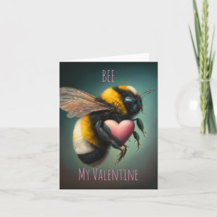 Carte Bumble Bee - Bee My Valentine - Valentines Card