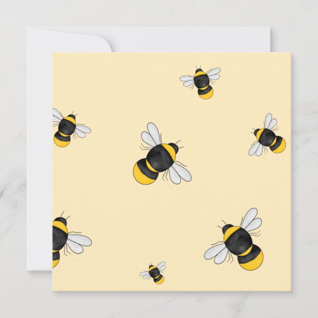 Carte Bumble Bee Flat (Devant)