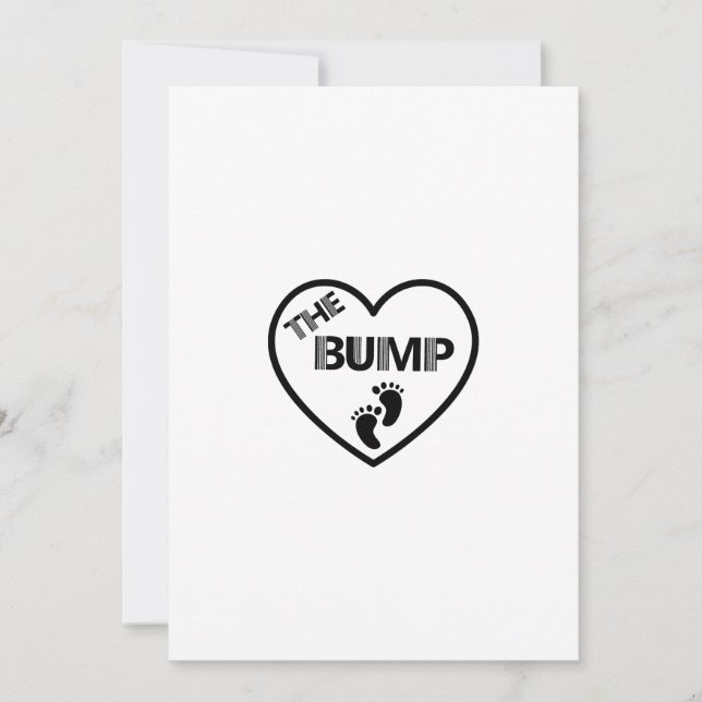Carte Bump Grossesse Cadeau Maman à être (Devant)