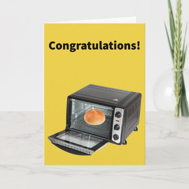 Carte Bun In the Oven - Félicitations à la grossesse (Devant)