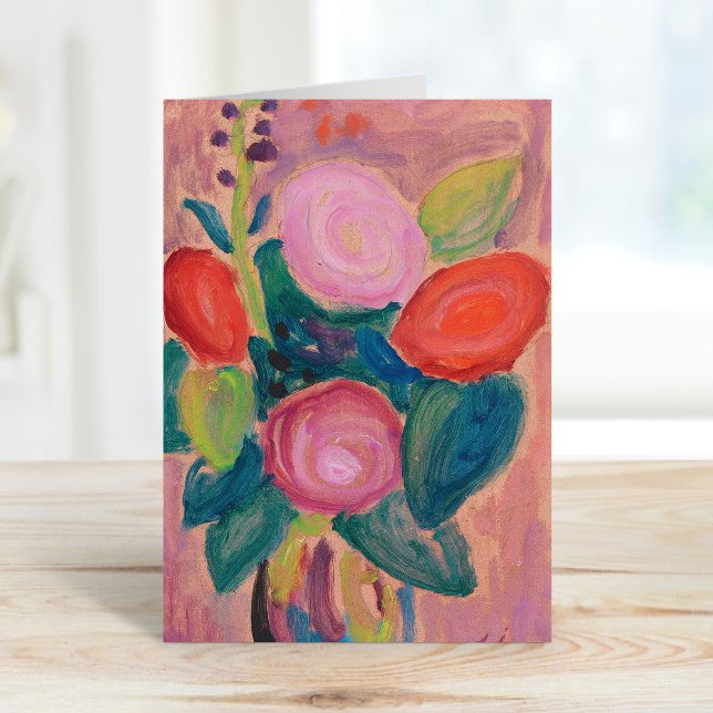 Carte Bunch de fleurs dans Vase | von Jawlensky (Créateur téléchargé)