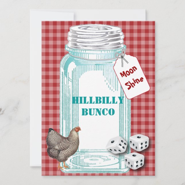 Carte Bunco Hillybilly Style ou Country Style (Devant)