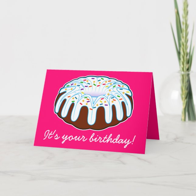 Carte Bundt Cake Birthday ! (Devant)