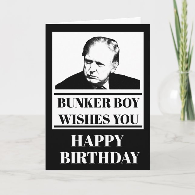 Carte Bunker Boy vous souhaite un joyeux anniversaire (Devant)