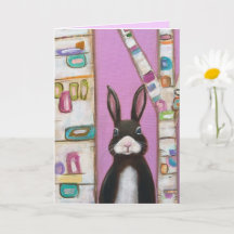 Carte Bunny 1 Whimsical Art