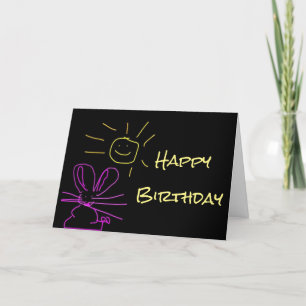 CARTE ***BUNNY DE MIEL*** JOLI ANNIVERSAIRE À "VOUS"