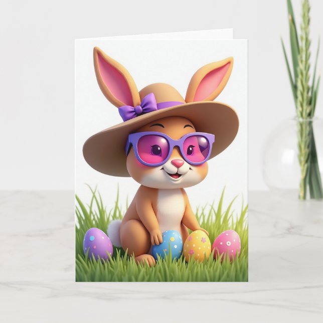 Carte Bunny Friend Springtime Card (Devant)