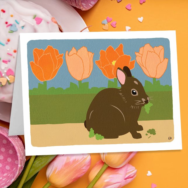 Carte Bunny Happy Spring Card (Créateur téléchargé)